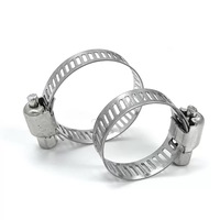 Acier inoxydable SS201/304 Type américain réglable automatiquement 1/2 ''-4'' collier de serrage pour tuyau et système métrique de vente en gros automatique