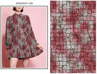 Fabricant en gros, personnalisez votre design, impression numérique dispersée, tissu en rayonne viscose pour robe
