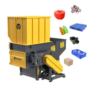 Industrial Large Strong Single Shaft Shredder Recycle Waste Plastic Copper Cable Rubber And Wood
