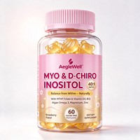 OEM AegleWell Myo D-Chiro Inositol 40:1 Gummies Sans Sucre Équilibre Hormonal Complément Alimentaire pour Femmes Folate Vitamine D3 B12 Zinc