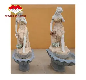 그림 동상과 대리석 물 분수 판매 그림 물 분수 동상 조각 그리스어