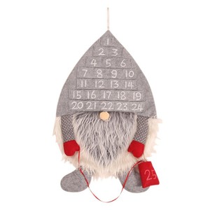 <span class=keywords><strong>Gnomo</strong></span> de fieltro, calendario de Adviento de Navidad, diseño de personas del bosque, piel de simulación de tela no tejida para vacaciones, cuenta regresiva, decoración del hogar - Product Image 6