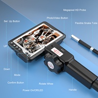 Endoscope articulé à 360 degrés sur mesure pour usine, caméra d'inspection Micro USB IP67 avec écran HD IPS de 4,5 pouces, boroscope