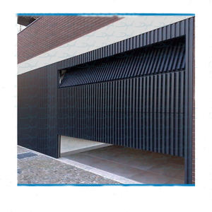 Portes de <span class=keywords><strong>garage</strong></span> modernes à battants verticaux, à ouverture vers le haut, en aluminium à lattes, montage encastré, portes de <span class=keywords><strong>garage</strong></span> sectionnelles - Product Image 1