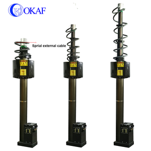 Tiang Antena Teleskopik 6m yang Dipasang di Kendaraan dengan Derek Listrik Bermotor untuk Mengangkat Aksesori Menara Telekomunikasi Bergerak - Product Image 6