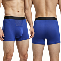 Nouvelle Tendance Sous-vêtements pour Hommes Boxers avec Support Scrotal et Poche de Séparation, Respirants, à Coupe Droite