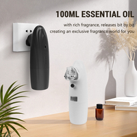 Difusor de Aromas Amos OEM con Control por Aplicación Inteligente, 100 ml, sin Agua, con Enchufe de Pared, para el Hogar