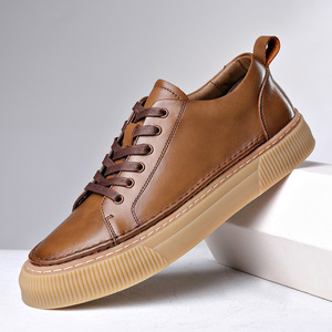 Zapatos Casuales de Piel Vacuna con Cordones, Cómodos, Retro, Personalizados, de Piel Auténtica, para Hombre, Novedad de 2021 - Product Image 2