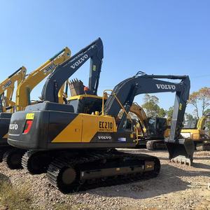 รถขุดตีนตะขาบ Volvo EC210D มือสอง 21 ตัน รถขุดไฮดรอลิก ชั่วโมงการใช้งานต่ำ เครื่องจักรงานวิศวกรรมและงานดิน มีสินค้าในสต็อก - Product Image 1