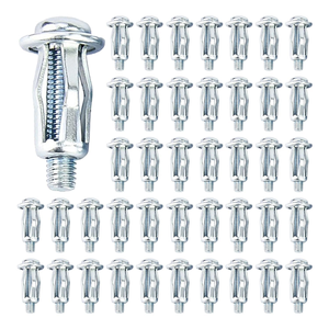 Vis et écrous d'expansion métalliques en forme de pétale, en acier inoxydable, acier au carbone, galvanisé, pour cloisons creuses - Product Image 1