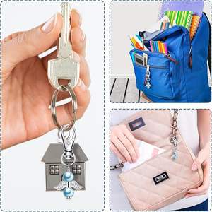 Cadeaux pour invités : Ensemble de souvenirs de vie avec design ange, cadeaux commémoratifs, cadeaux de baptême, porte-clés, sacs en organza, cartes de remerciement de sympathie - Product Image 4