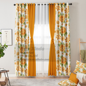 Collection de 10 rideaux modernes avec taies d'oreiller assorties pour la décoration intérieure des fenêtres de chambre - Product Image 3