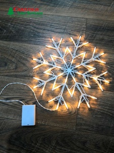 Customization 50 LED <strong>Snowflake</strong> <strong>Window</strong> <strong>Lights</strong> New Christmas LED <strong>Snowflake</strong> White Plastic <strong>Lights</strong> IP44 Rated for <strong>Window</strong> Deocaration - Product Image 4