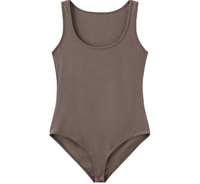 Nouvelle collection été : Justaucorps de gymnastique sans manches en spandex moulant pour filles, idéal pour l'entraînement de gymnastique