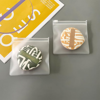 Mini sac à fermeture éclair transparent cosmétique curseur givré réutilisable petits bijoux PVC poly sacs emballage de bijoux sac à fermeture éclair