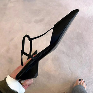 Sandalias de Plataforma con Punta Abierta y Tira en T para Mujer, Diseño Nuevo 2026, para Verano, al Aire Libre, con Tacón Alto y Estilo Chancla - Product Image 5