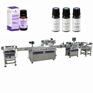 Customized Automatic 10ml Tea Tree Essential Oil Filling Machine Lemon Essential Oil Filling Capping And Labeling Machine