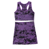 Ensemble de yoga pour femmes en 2 pièces, séchage rapide, short taille haute et soutien-gorge de sport, ensemble de fitness pour la salle de sport
