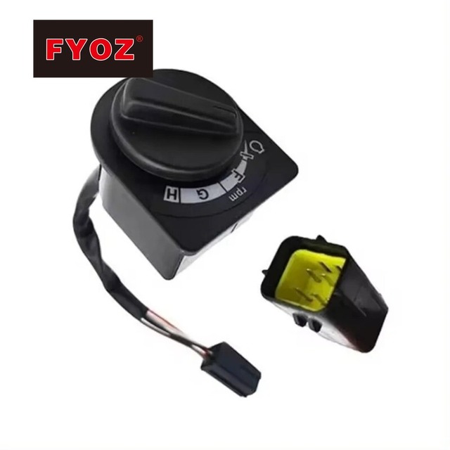 14708418 Throttle Control Rotary Switch Dial Knob Selector Unit for EC80D Excavator, Excavator Spare Parts