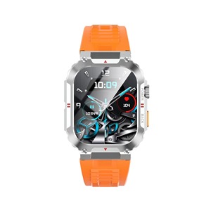 Drioshipping - Tracker d'activité pour hommes avec écran IPS 2,02 pouces, étanche IP68, appels Bluetooth, assistant vocal, moniteur de fréquence cardiaque, compatible iOS - Product Image 3