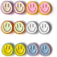 KROYSEA 12 Aimants de Réfrigérateur en Résine Robuste, Design Visage Souriant, pour Bureau, Salle de Classe, Armoires, Lave-Vaisselle, Fabriqué en Chine, Sans Assemblage