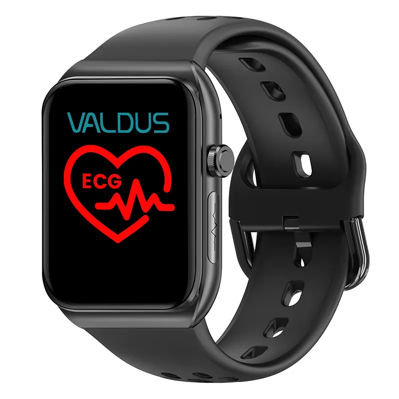 VALDUS ECG בריאות שעון חכם מדידת בלוטות' שיחה מרחוק צילום IP65 עמיד למים תזכורת בריאות נשים VE30 שעון חכם