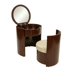 Meuble de coiffeuse vintage en bois de ronce avec miroir, mobilier de salon de beauté, table de <span class=keywords><strong>maquillage</strong></span> en bois pour salon de manucure, <span class=keywords><strong>vente</strong></span> chaude - Product Image 4
