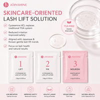 Lotion de rehaussement des cils à la cystéamine douce, système de permanente pour cils professionnel, sans TGA, végétalien, pour yeux sensibles, boucles naturelles, sachet de 0,8 g