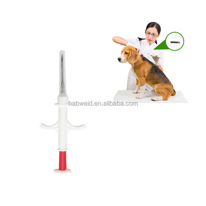 Micropuce pour animaux de compagnie 2.12x12mm / 1.4x8mm / 1.25x7mm avec seringue pour chien <span class=keywords><strong>chat</strong></span> Buffalo vache <span class=keywords><strong>puce</strong></span> EM4305 134.2khz FDX-B vétérinaire cheval - Product Image 1