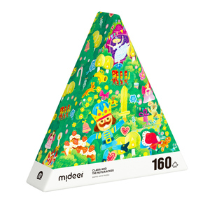 Mideer MD3291 Puzzle Educativo Natalizio a Forma di Fiaba, Puzzle Artistico da 160 Pezzi, Clare e lo Schiaccianoci - Product Image 1