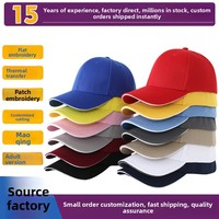 Topi Baseball Enam Panel Berlapis, Laris Manis Lintas Negara, Sablon & Bordir, Bahan Polyester, Cocok untuk Empat Musim, Tersedia Stok
