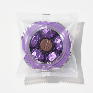 Tình Yêu Hình Màu Hồng Thiết Kế Thực Phẩm Cấp Rõ Ràng Nhựa Vây/Vòng Con Dấu Pouch Cho Kẹo Chip Sôcôla Màu Xanh Lá Cây Bao Bì Thực Phẩm - Product Image 2