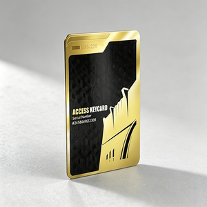 Carte de visite professionnelle en métal personnalisée en usine, carte de membre, impression sérigraphique ajourée, logo personnalisé, code QR, vente en gros - Product Image 2