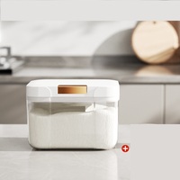 Vente en gros Récipient pour aliments étanche aux insectes et à l'humidité Récipient à riz avec interrupteur magnétique Boîtes de rangement et bacs