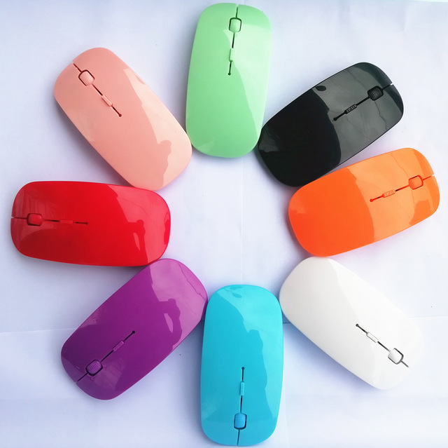 Custom LogoMini Wireless Mouse with USB Receiver 2.4GHz Wireless Optical Laptop Mouse