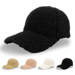Casquette de baseball en <span class=keywords><strong>laine</strong></span> d'agneau JAC22 W6294 pour homme, chapeau chaud uni léger pour <span class=keywords><strong>femme</strong></span>, idéal pour l'extérieur - Product Image 1