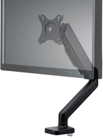 KM-M1 Dudukan Monitor Baru untuk Monitor 24"-40" VESA50/75/100mm Ergonomis, Dapat Disesuaikan Ketinggiannya, Penjepit Meja, 9 kg