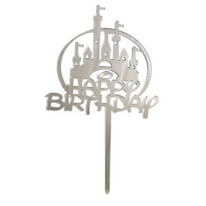 Tarjetas Decorativas Acrílicas para Pasteles, Redondas y Cuadradas, con Letras en Inglés para <span class=keywords><strong>Cumpleaños</strong></span>, Mesa <span class=keywords><strong>de</strong></span> Postres, Estilo Festivo, Multi-Ocasión - Product Image 5