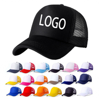 Casquette de camionneur noire personnalisable - Casquette à visière en mousse et dos en maille, idéale pour la promotion et les événements, unisexe, universelle