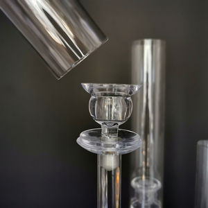 เชิงเทียนอะคริลิคใสเชิงเทียนขนาดใหญ่พร้อมขาตั้งดอกไม้สำหรับวางตรงกลางโต๊ะงานแต่งงานและของตกแต่งวันวาเลนไทน์ - Product Image 5