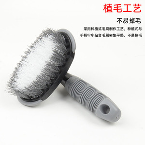 Cepillo para neumáticos de coche, juego de limpieza de llantas, 3 piezas, cerdas de nailon, mango antideslizante para el cuidado detallado del coche - Product Image 5