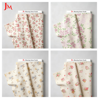 Kain Voile Muslin Katun Organik Murni Berkualitas Tinggi dengan Desain Cetak Bunga untuk Pakaian