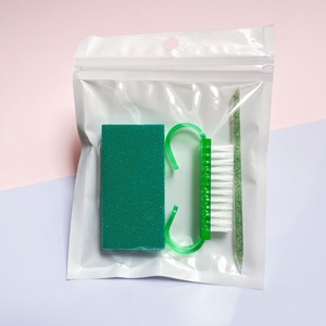 Kit de manucure portable 6 pièces : lime à ongles, bande de polissage, brosse à cuticules, outil d'élimination des peaux mortes, kit de soin des ongles Rose - Product Image 2
