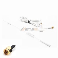 Antenne WiFi double bande étanche IP67 2,4 GHz 5,8 GHz à gain élevé 5 dBi avec base magnétique et câble de 2 m pour routeur et modem