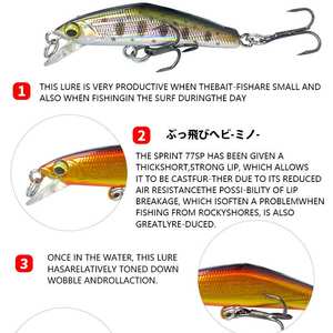 Señuelo de Pesca Artificial SNEDA de 38 mm y 1.6 g, Hundimiento Rápido, para Pesca en Barco, Trucha, Salmón, Lucio, Bacalao, Carpa - Product Image 4