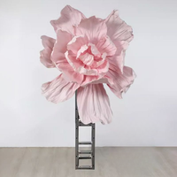 Fleurs en papier rouge réalistes, fabrication artisanale, vente en gros, grandes décorations murales pour mariage et Noël
