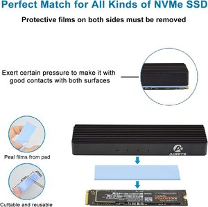 แผ่นซิลิโคนนำความร้อนขนาด 300x400 มม. 3.0W.MK สำหรับระบายความร้อน GPU CPU แผ่นฉนวนความร้อนสำหรับโปรเซสเซอร์ - Product Image 4