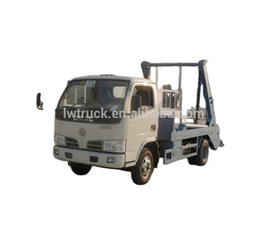 DONGFENG 4x2 Euro3 4m3 4cbm Brazo Rollo Contenedor Camión <span class=keywords><strong>de</strong></span> basura/<span class=keywords><strong>Gancho</strong></span> <span class=keywords><strong>de</strong></span> elevación Camión <span class=keywords><strong>de</strong></span> basura Vehículo <span class=keywords><strong>de</strong></span> transporte <span class=keywords><strong>de</strong></span> basura - Product Image 1