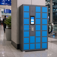 Casillero Electrónico Inteligente de Metal para Pagos con Monedas en Gimnasios y Supermercados, Casilleros Inteligentes con Código PIN