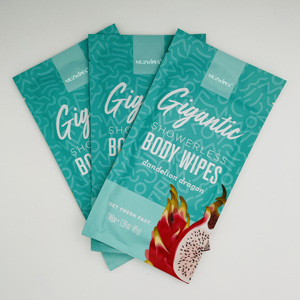 Salviette Umidificate <span class=keywords><strong>Monouso</strong></span> Antibatteriche per Adulti, Personalizzabili con Logo, in Confezione Singola per Viaggi, con <span class=keywords><strong>Acqua</strong></span> Pura <span class=keywords><strong>e</strong></span> Alcool - Product Image 2